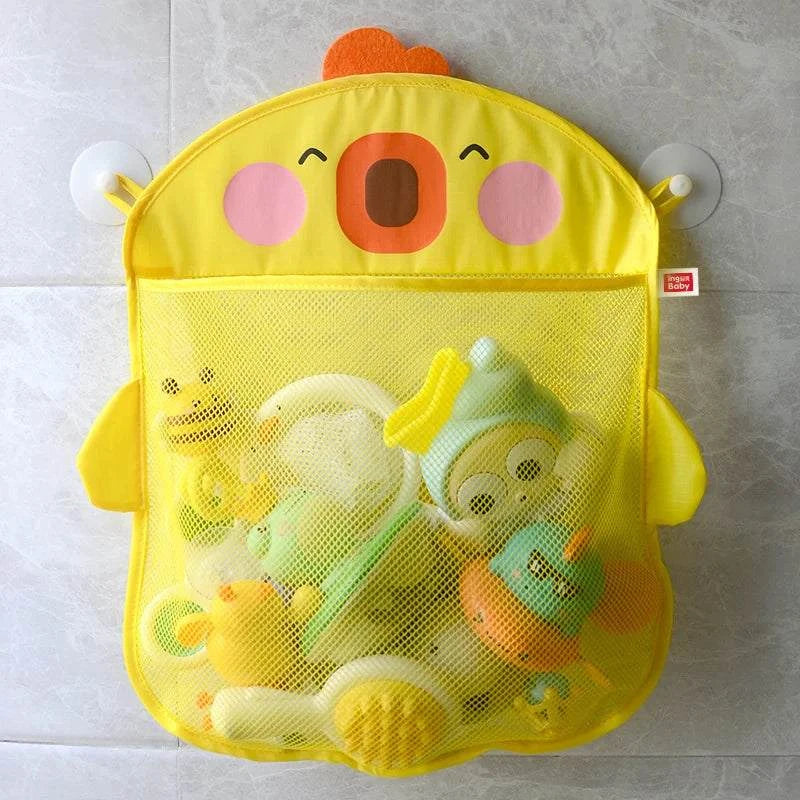 Animal Bath Toy Storage Bag Yellow Duck