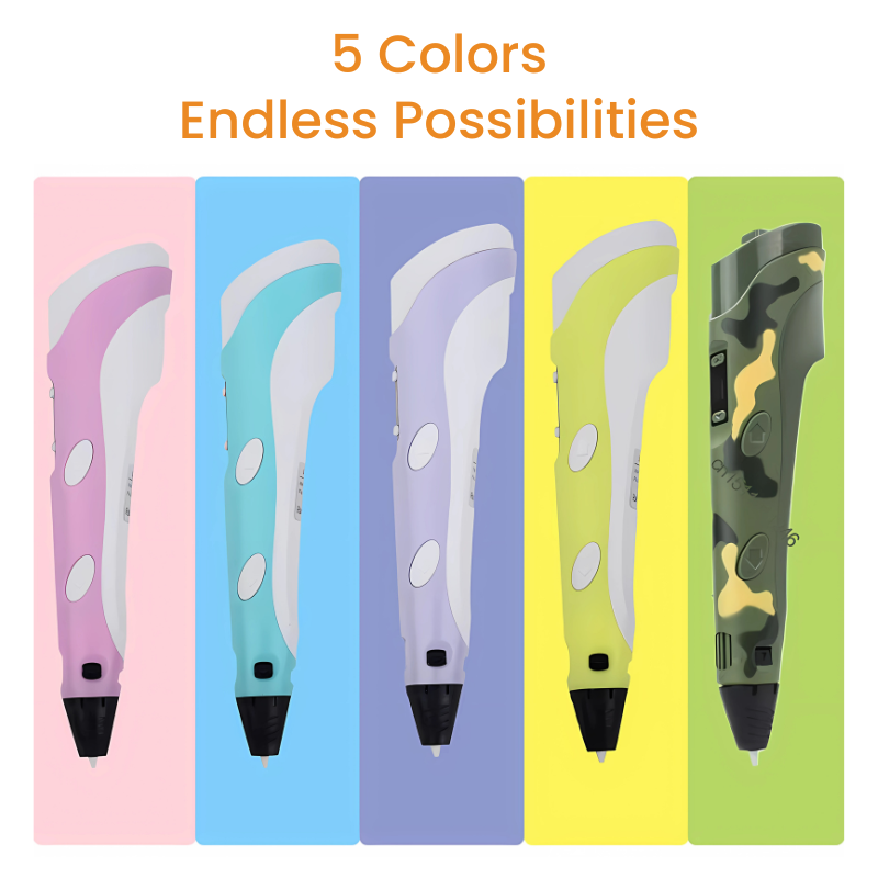 3D Pen for Kids: 3D Printer Pen and STEM Drawing Toy with PLA Filament Colours