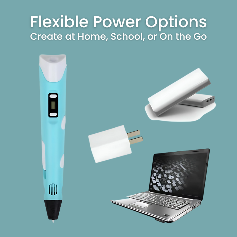 3D Pen for Kids: 3D Printer Pen and STEM Drawing Toy with PLA Filament USB