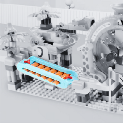 Musical Piano Slide Block for Marble Run Set - Duplo-Compatible Add-On Block Out
