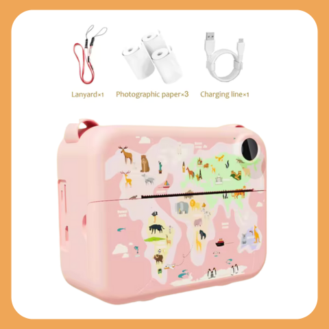 Kids Camera – Instant Print Photo, Recording & Music Player | STEM Toy Bubblegum