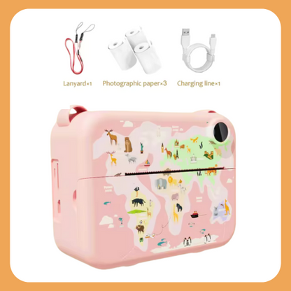 Kids Camera – Instant Print Photo, Recording & Music Player | STEM Toy Bubblegum