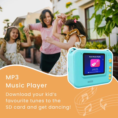 Kids Camera – Instant Print Photo, Recording & Music Player | STEM Toy Music
