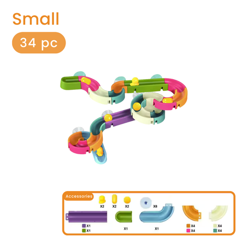 Bath Marble Run Set: Multi-Surface Bath Toy for Kids Small
