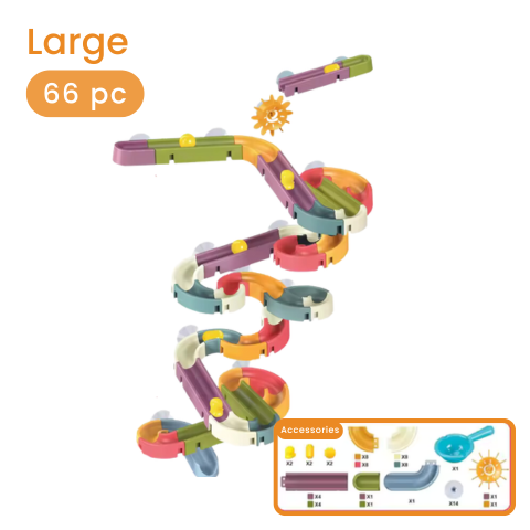 Bath Marble Run Set: Multi-Surface Bath Toy for Kids Large