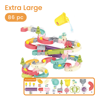 Bath Marble Run Set: Multi-Surface Bath Toy for Kids Extra Large