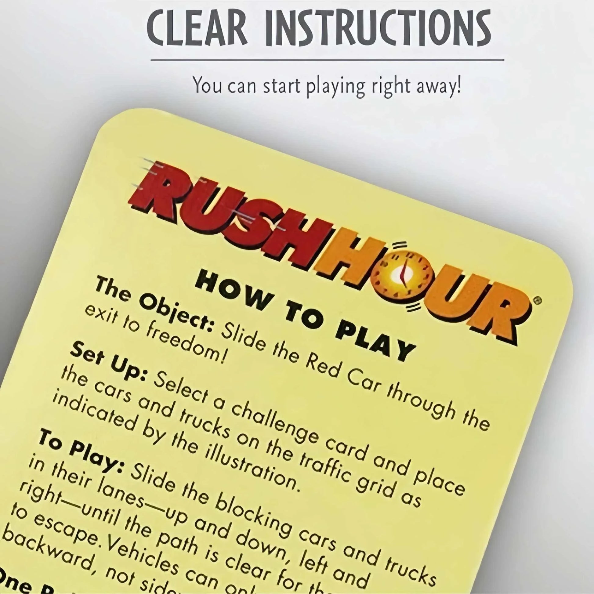 Kids Puzzle Traffic Rush Hour Game: Logic Puzzle & Board Game for Kids Instructions