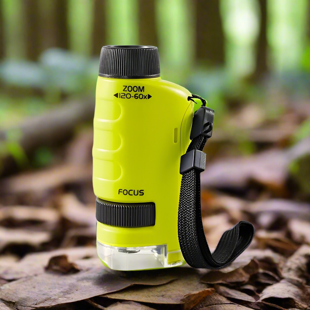 Mini Microscope for Kids – Portable Pocket Microscope for STEM Learning Forest