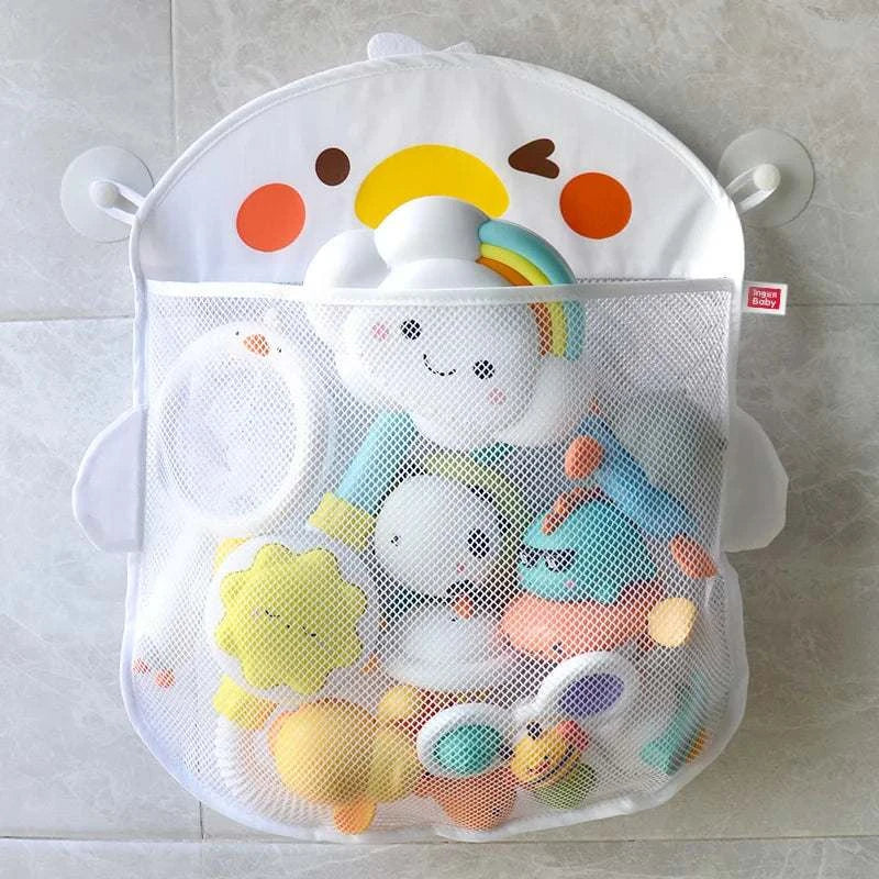 Animal Bath Toy Storage Bag White Duck
